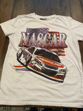 NASCAR Racing Womens Tee Size Medium White